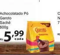 Super Luna Achocolatado Pó Garoto Sachê 500g oferta