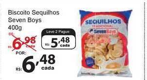 Biscoito Sequilhos Seven Boys 400g