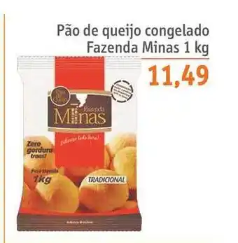 Sonda Pão De Queijo Congelado Fazenda Minas 1kg oferta