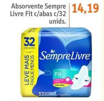 Absorvente Sempre Livre Fit C-abas