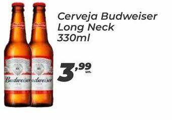 Peruzzo Cerveja budweiser long neck 330ml oferta