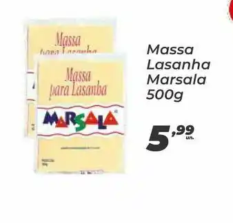 Massa para lasanha marsala
