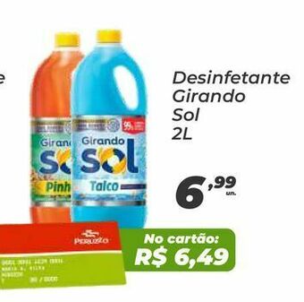 Desinfetante girando sol