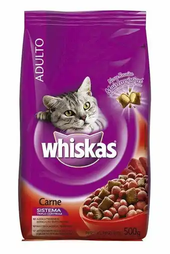 Peruzzo Ração gato whiskas 500g oferta