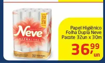 Tenda Atacado Papel higiênico folha dupla neve pacote 32 un oferta
