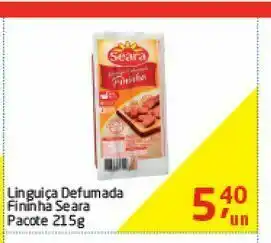 Tenda Atacado Linguiça defumada fininha seara pacote 215 g oferta