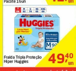 Tenda Atacado Fralda tripla proteçao hiper huggies oferta