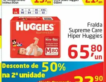 Tenda Atacado Fraldas supreme care hiper huggies oferta