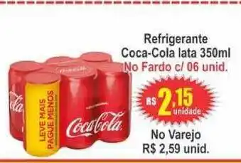 Serrano Supermercado Refrigerante Coca-cola Lata 350ml oferta