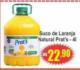 Serrano Supermercado Suco De Laranja Natural Prat's 4L oferta
