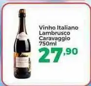 Sempre Vale Supermercados Vinho Italiano Lambrusco Caravaggio 750ml oferta