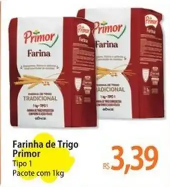 Atacadão Farinha de Trigo Primor Tipo 1 Pacote com 1kg oferta