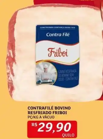 Assaí Atacadista CONTRAFILÉ BOVINO RESFRIADO FRIBOI PC/KG A VÁCUO oferta