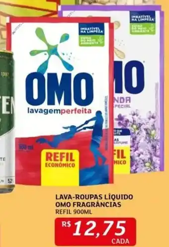 Assaí Atacadista LAVA-ROUPAS LÍQUIDO OMO FRAGRÂNCIAS REFIL 900ML oferta