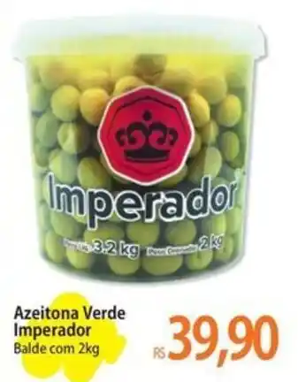 Azeitona Verde Imperador Balde com 2kg
