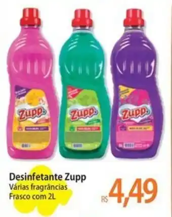 Atacadão Desinfetante Zupp Várias fragrâncias Frasco com 2L oferta