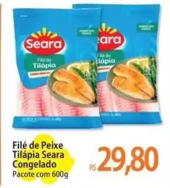 Atacadão Filé de Peixe Tilápia Seara Congelado Pacote com 600g oferta