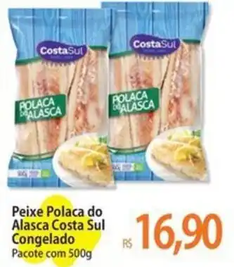 Atacadão Peixe Polaca do Alasca Costa Sul Congelado Pacote com 500g oferta