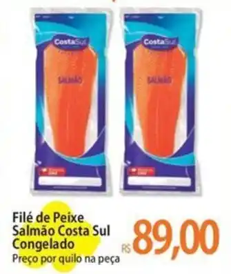Atacadão Filé de Peixe Salmão Costa Sul Congelado Preço por quilo na peça oferta