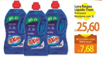 Atacadão Lava Roupas Líquido Tixan Primavera Bombona com 3L oferta