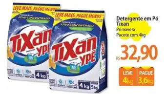 Atacadão Detergente em Pó Tixan Primavera Pacote com 4kg oferta