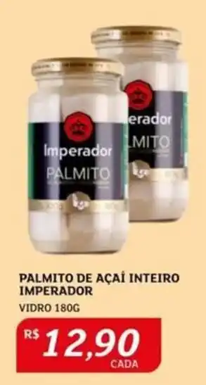 PALMITO DE AÇAI INTEIRO IMPERADOR VIDRO 180G