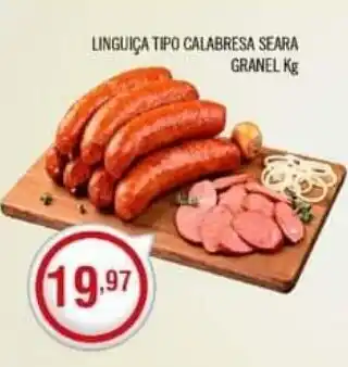 Central Supermercados LINGUIÇA TIPO CALABRESA SEARA GRANEL Kg oferta