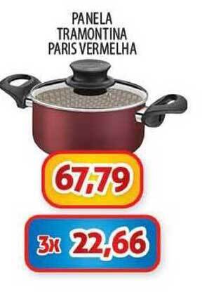 Panela Tramontina Paris Vermelha