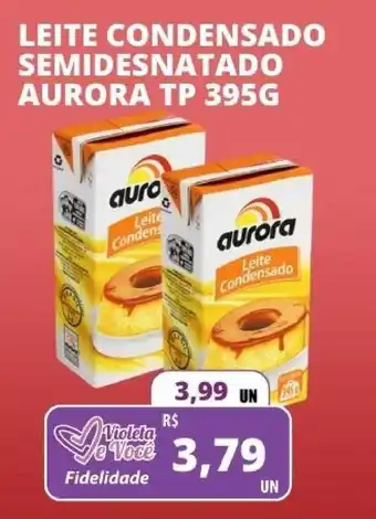 Violeta Supermercados Leit Condensado Semidesnatado Aurora Tp 395g oferta