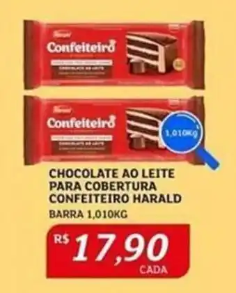 Assaí Atacadista CHOCOLATE AO LEITE PARA COBERTURA CONFEITEIRO HARALD BARRA 1,010KG oferta