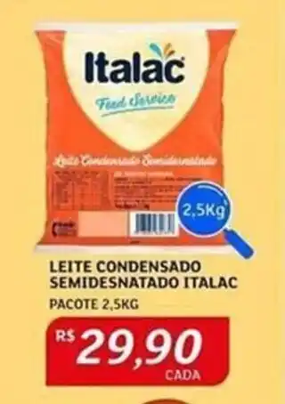 Assaí Atacadista LEITE CONDENSADO SEMIDESNATADO ITALAC PACOTE 2,5KG oferta
