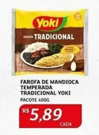 Assaí Atacadista FAROFA DE MANDIOCA TEMPERADA TRADICIONAL YOKI PACOTE 400G oferta