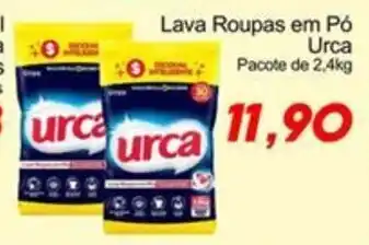 Villefort Atacadista Lava Roupas em Pó Urca Pacote de 2,4kg oferta