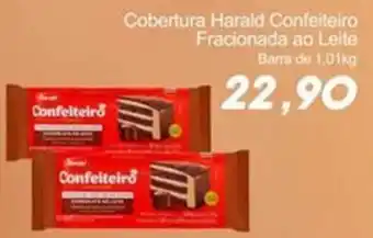 Villefort Atacadista Cobertura Harald Confeiteiro Fracionada ao Leite Barra de 1.01kg oferta
