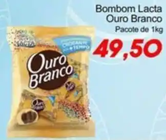 Villefort Atacadista Bombom Lacta Ouro Branco Pacote de 1kg oferta