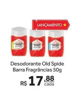 Desodorante Old Spide Barra Fragrâncias 50g