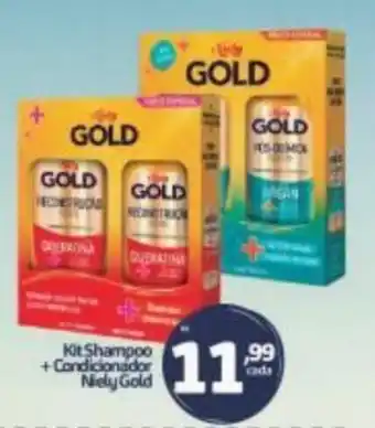 Kit Shampoo + Condicionador Niely Gold