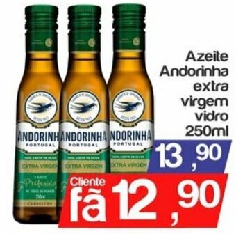Azeite Andorinha Extra Virgem Vidro 250ml