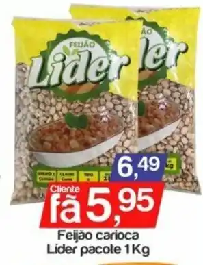 Feijao Carioca Lider pacote 1kg