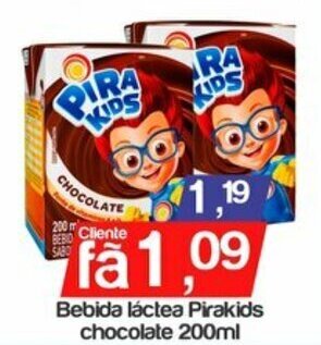Bebida lactea Pirakids chocolate 200ml