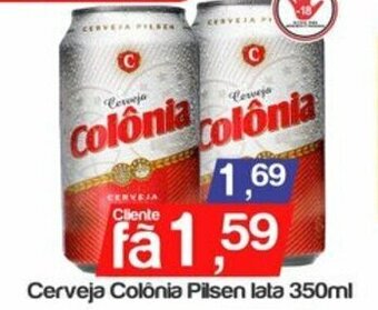Supermercados Gricki Cerveja Colonia Pilsen lata 350ml oferta