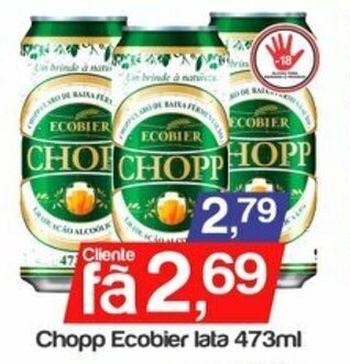 Supermercados Gricki Chopp Ecobier lata 473ml oferta