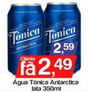 Supermercados Gricki Agua Tonica Antarctica lata 350ml oferta