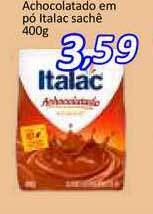 Supermercados Savegnago Achocolatado Em Pó Italac Sachê 400g oferta