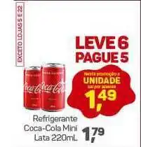Supermercados São Vicente Refrigerante Coca Cola Mini Lata 220ml oferta