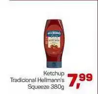 Ketchup Tradicional Hellmann's Squeeze 380g