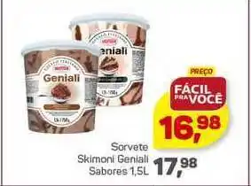 Supermercados São Vicente Sorvete Skimoni Geniali Sabores 1.5L oferta