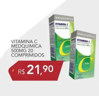 Vitamina C Mequimica 500mg 20 Comprimidos
