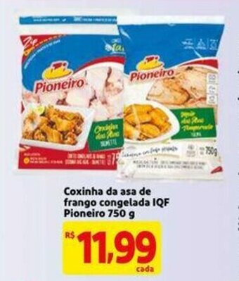 Extra Supermercado Coxinha da asa de Frango congelada IQF Pioneiro 750g oferta