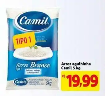 Extra Supermercado Arroz agulhinha Camil 5kg oferta